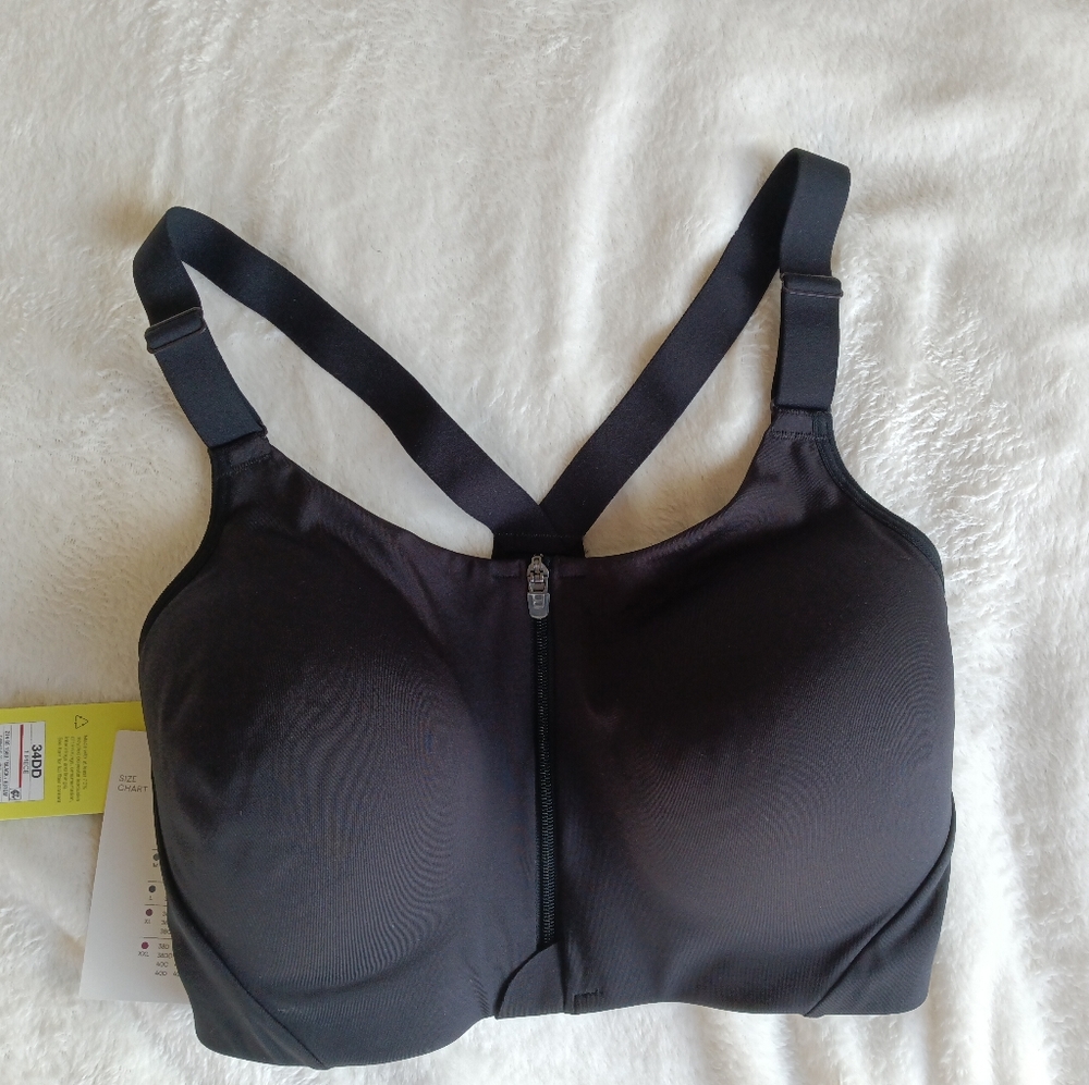 Women's High Support Zip-Front Sports Bra